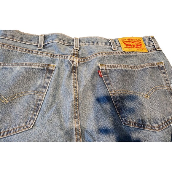 LEVI LEVIS 550 RELAXED FIT MEN'S JEANS SIZE 38 X 32  RED TAB - Picture 3 of 13